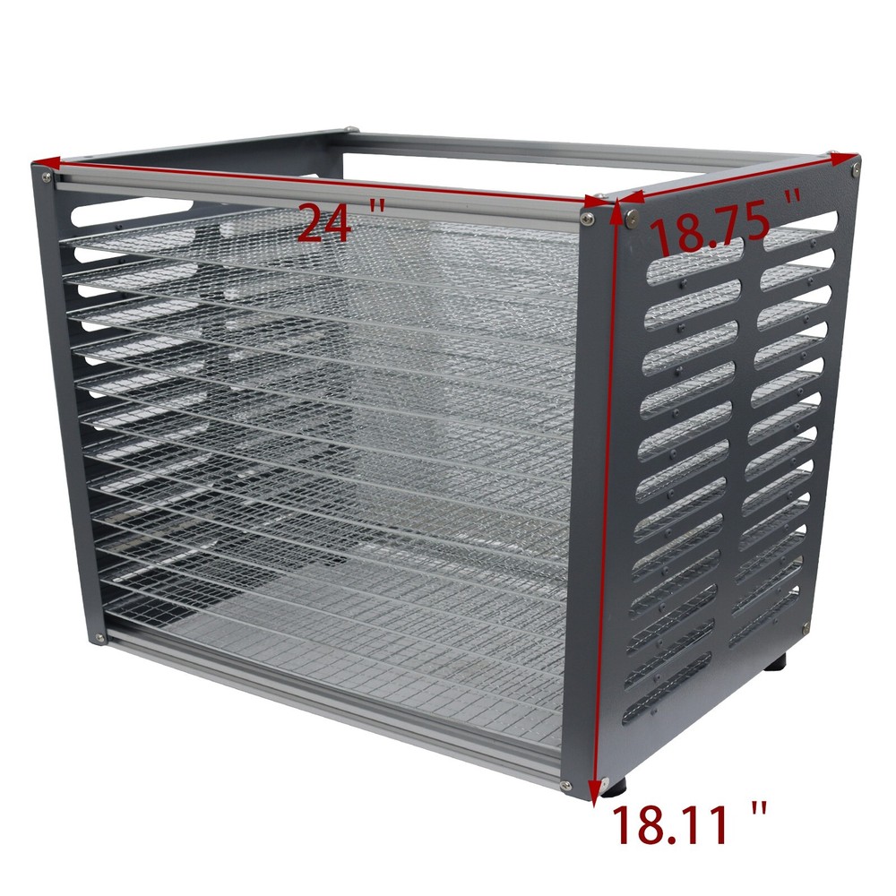 TECHTONGDA 12 Layers Desktop Placed Flat Push Type Drying Rack Simple Operation