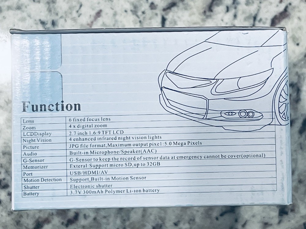 Car Camcorder HD Advanced Portable NEW