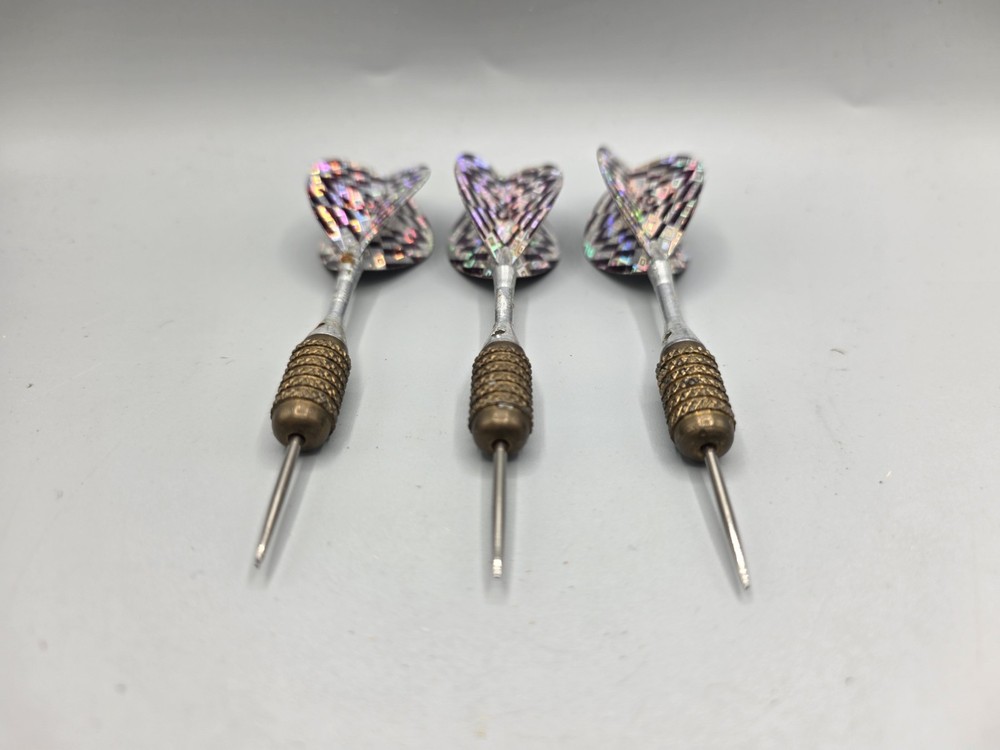 Vintage Mini Brass Darts With Flights