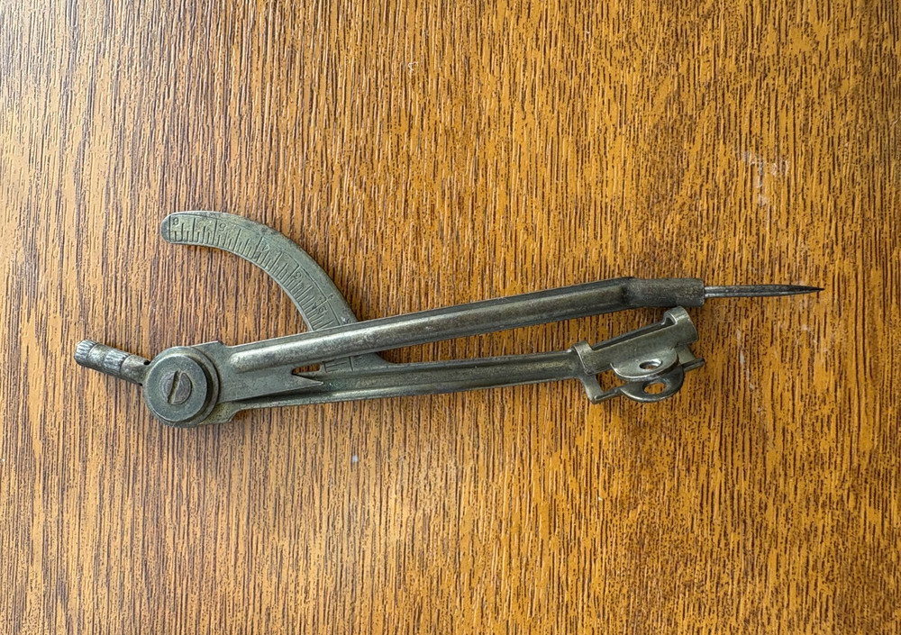 Drafting Compass Divider Measuring Tool Curved Arc Instrument