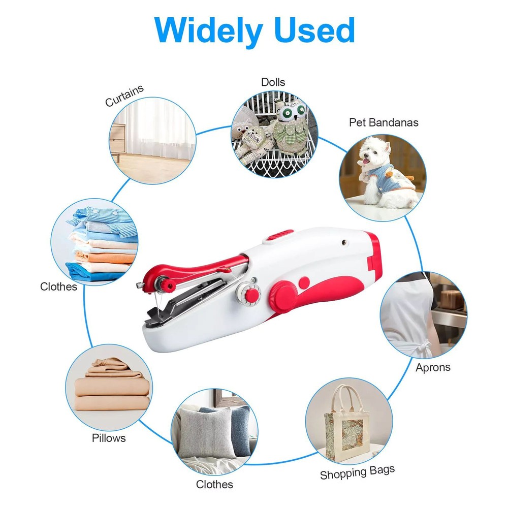 Durable Lightweight Portable Compact Handheld Electric Stitch Sewing Machine