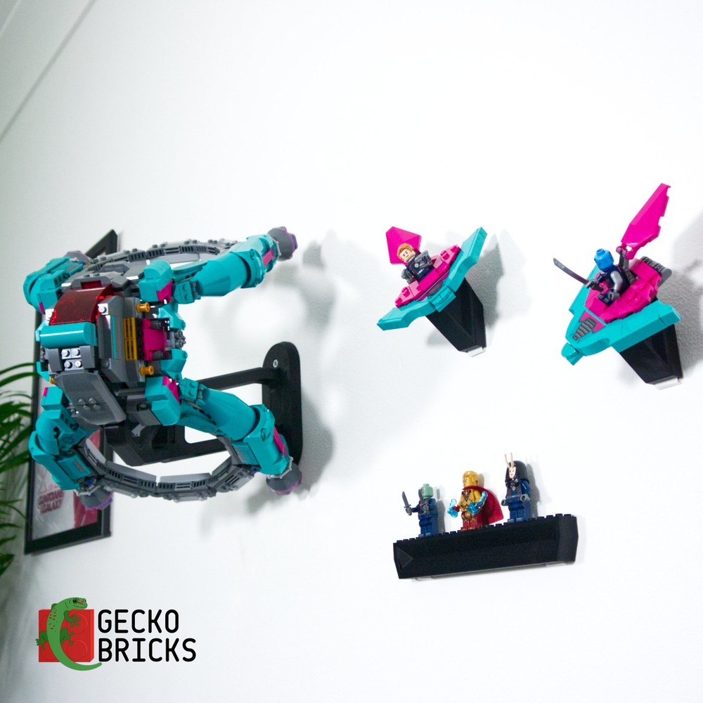 Wall mount display for Lego 76255 New Guardians Ship