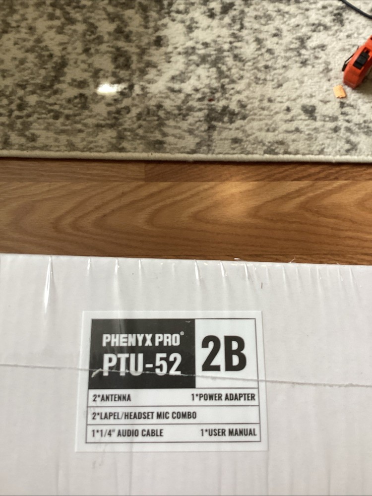 Phenyx Pro PTU-52 2B UHF Wireless Microphone System 2 Mic Set