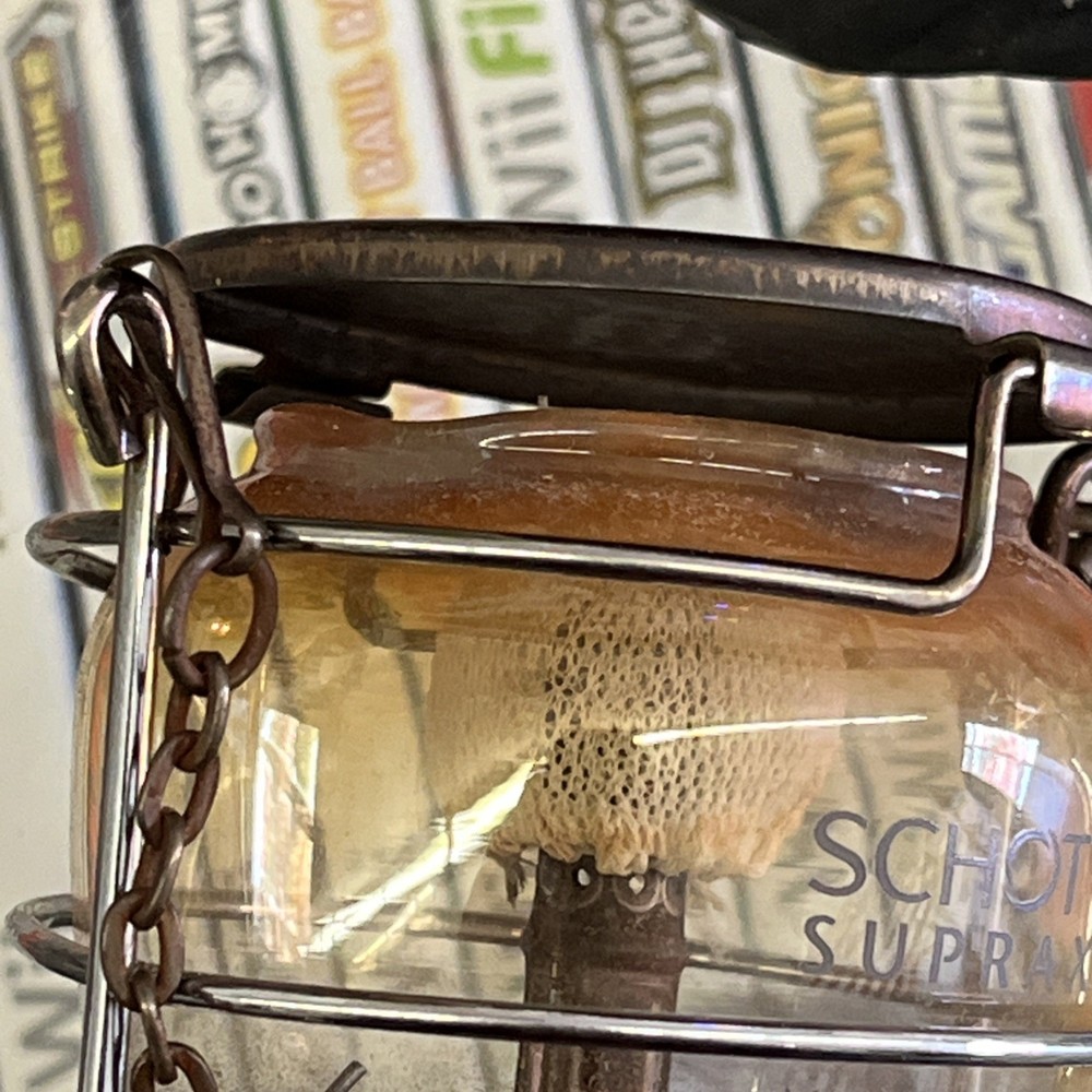 Schott Suprax Lantern Single Mantle, Back Packing, Propane, Made in Germany EUC