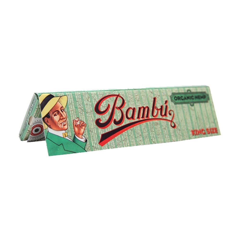 Bambu Organic Hemp King Size Rolling Papers, 10 Booklets