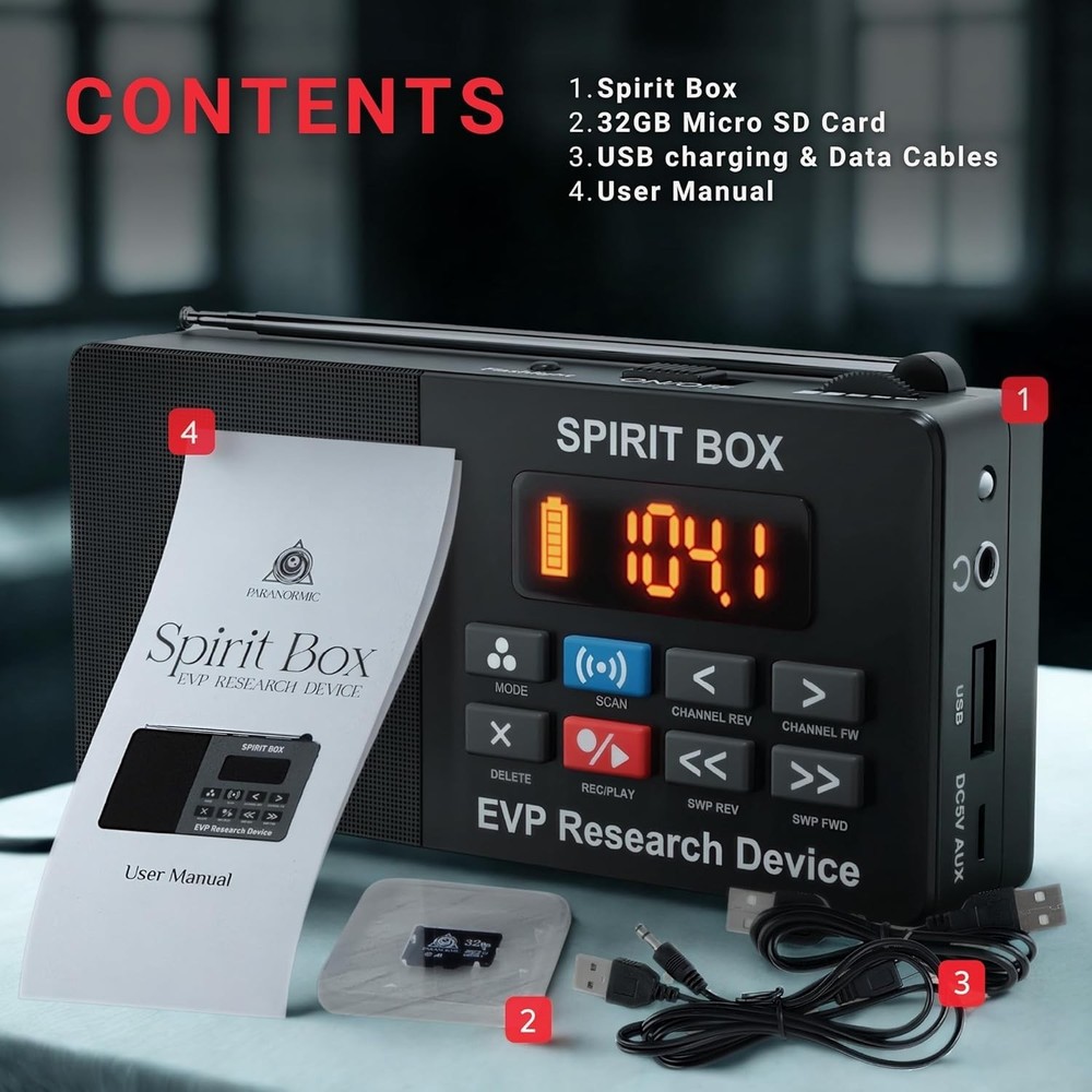 Pro-Level Ghost Hunting Kit with EVP Recording