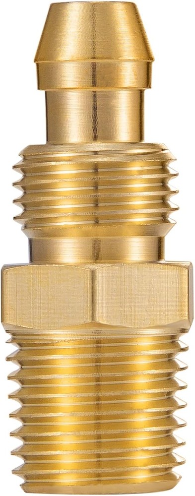 Premium Solid Brass 2PCS Reusable Replacement Fitting 1/4 Inch, Bronze