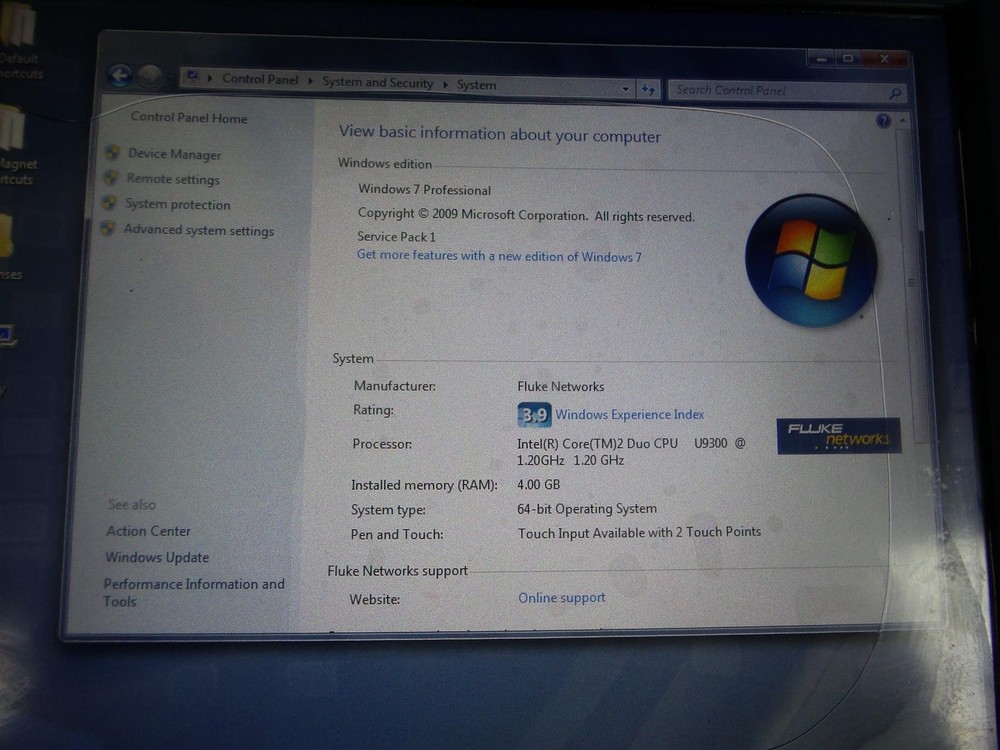 Fluke OptiView XG Network Analyzer Tablet