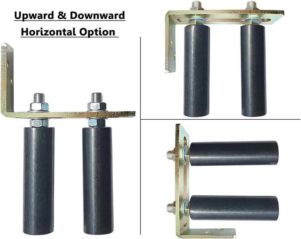 Universal 6" Heavy-Duty Slide Gate Roller with Adjustable Nylon Dual Rollers