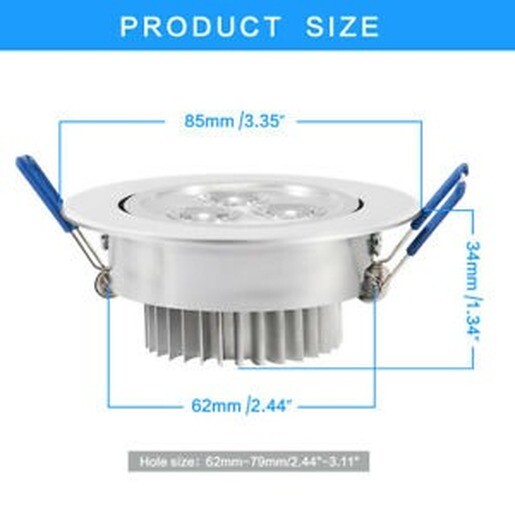 10/20/30PCS Dimmable LED Downlight 3W/5W Recessed Ceiling Light Spotlight