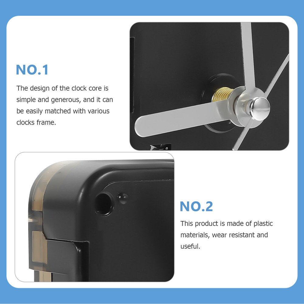 Clock Mechanism for Replacement DIY Silent Wall Movement Hardware Kit