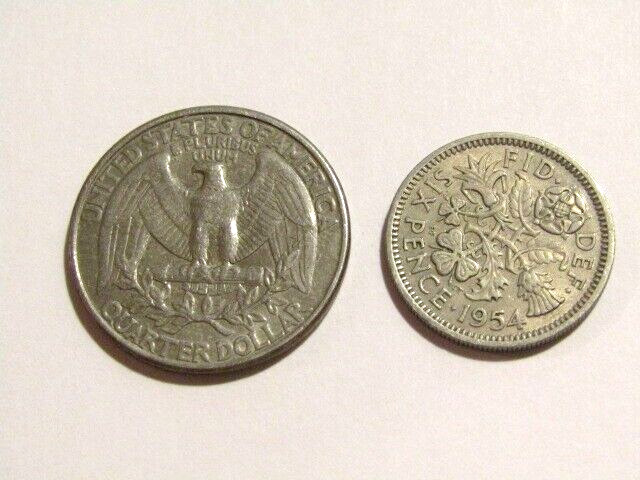 Great Britain 1954 6 Pence Coin