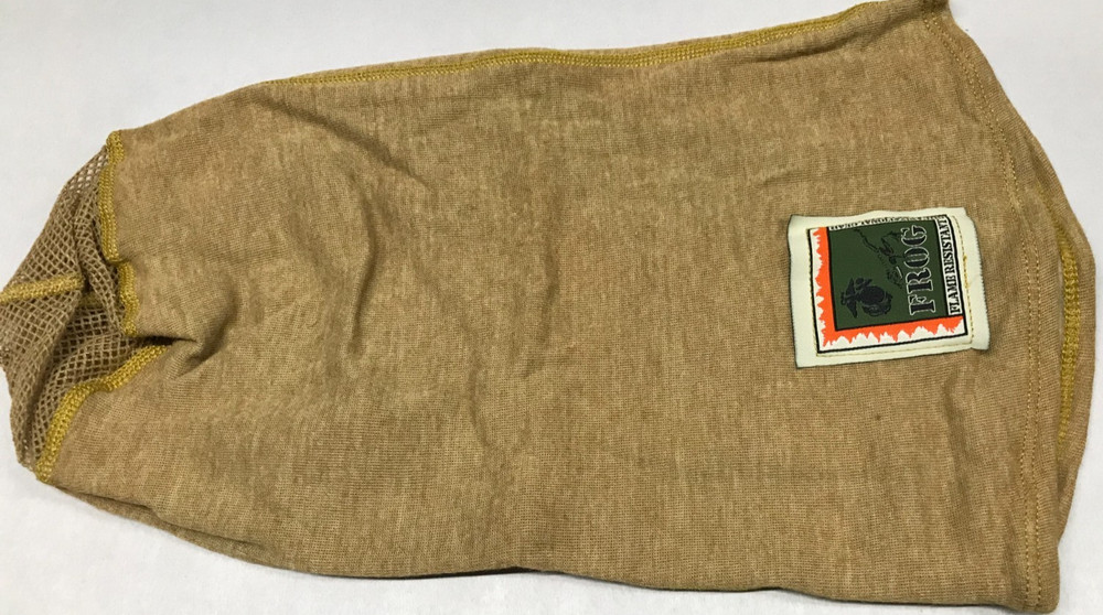 USMC FROG Balaclava Protective Face Shield Fire Resistant Tan OSFM Medium Weight