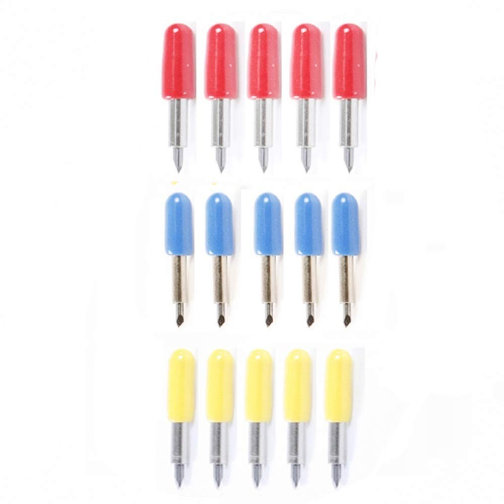 Cemented Carbide Vinyl Cutter Blades 15pcs Set - Cutting Plotter Essentials