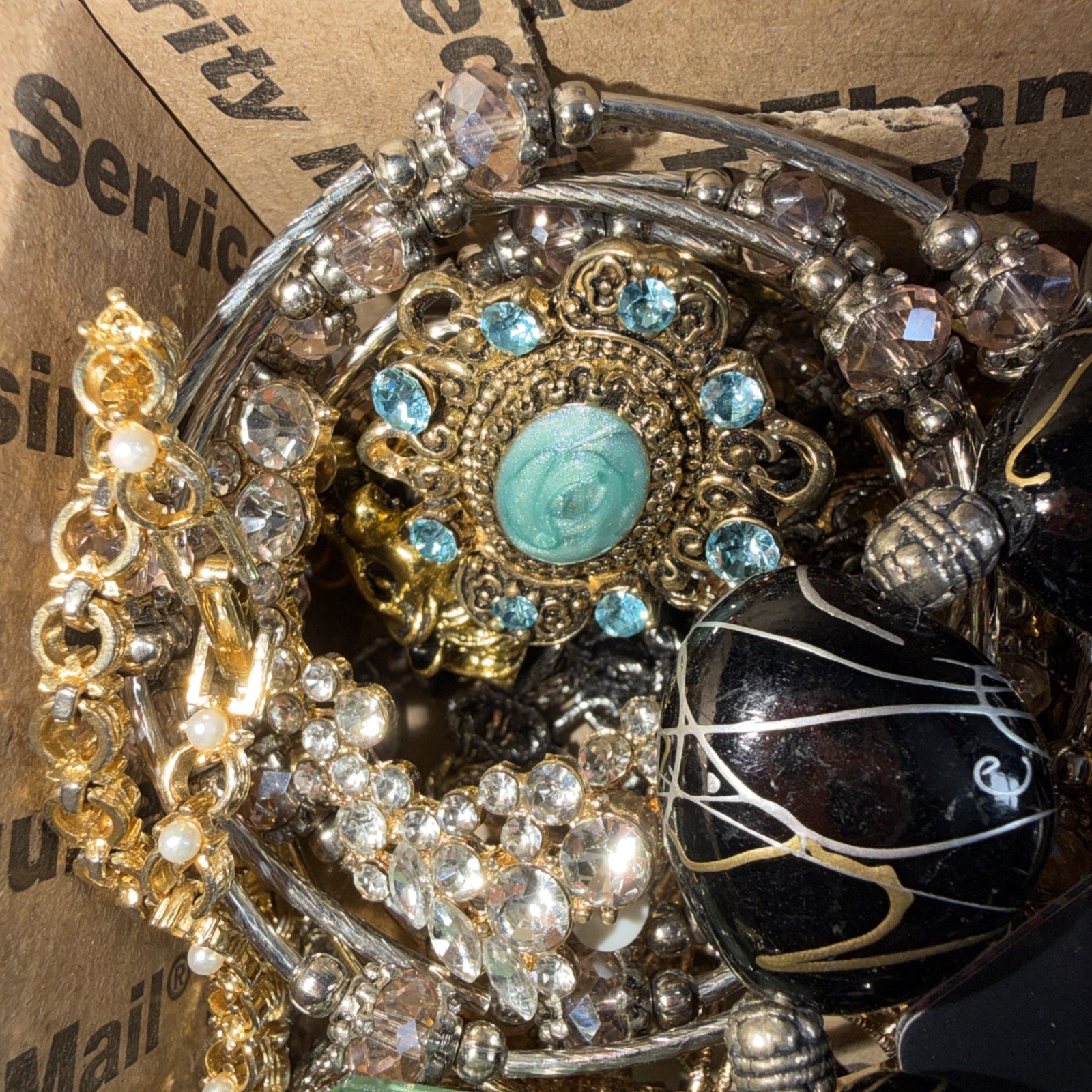 Vintage to Now Jewelry Lot, All Wearable Untested. No Junk. Box A2