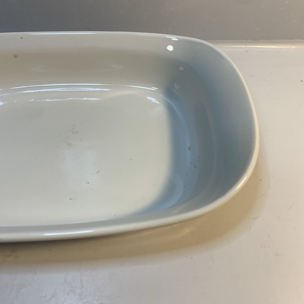 Corning Ware Etch Stoneware Baking Dish Rectangular 27 oz Red White 9.5" x 6.25"