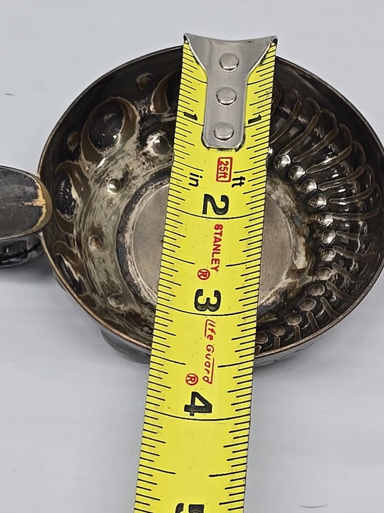 Sommelier wine taster by William Adams Sheffield England Silverplate Vintage