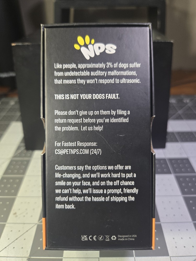 NPS Alpha Dog Behavior Trainer Anti Bark Tool Barking Control Device 35ft Range