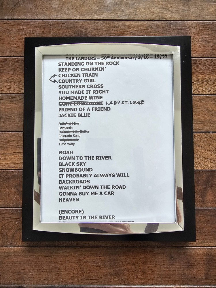 Ozark Mountain Daredevils Framed Setlist 50th Anniversary 2022