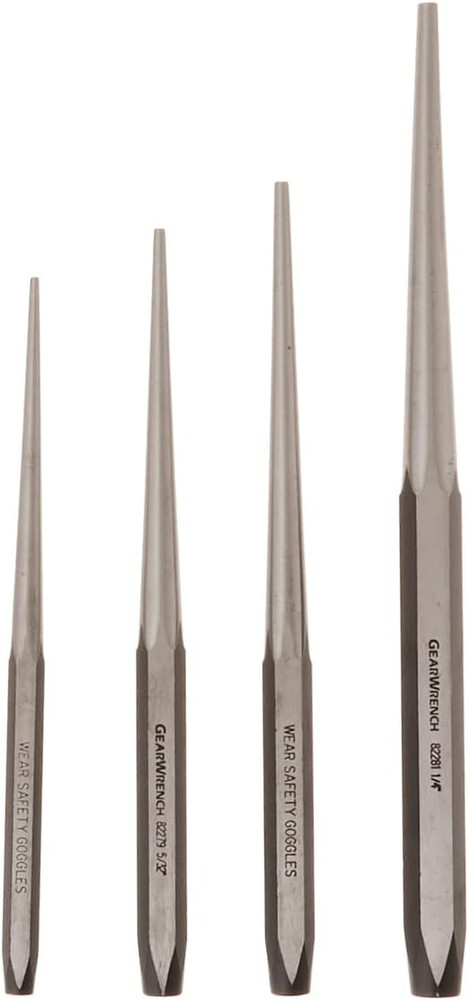 4 Piece Long Taper Punch Set, 82307