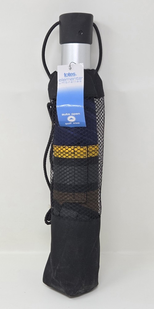 New Totes Elements Umbrella - Automatic Folding Golf-Sized w/ Various Colors