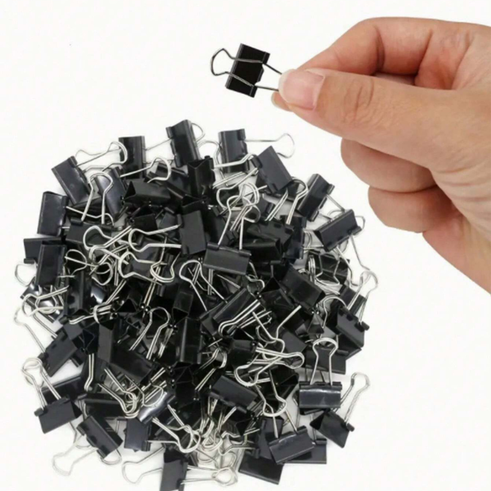 30P Metal Clamp Style Paper Clips Paper Document Binder Clip For Office & School
