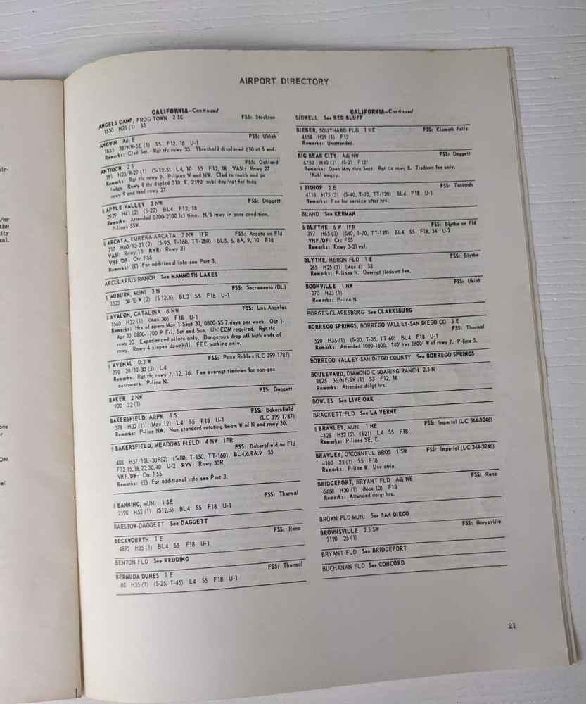 Vintage Sanderson Aviation visual aids Supplemental data final exam practice
