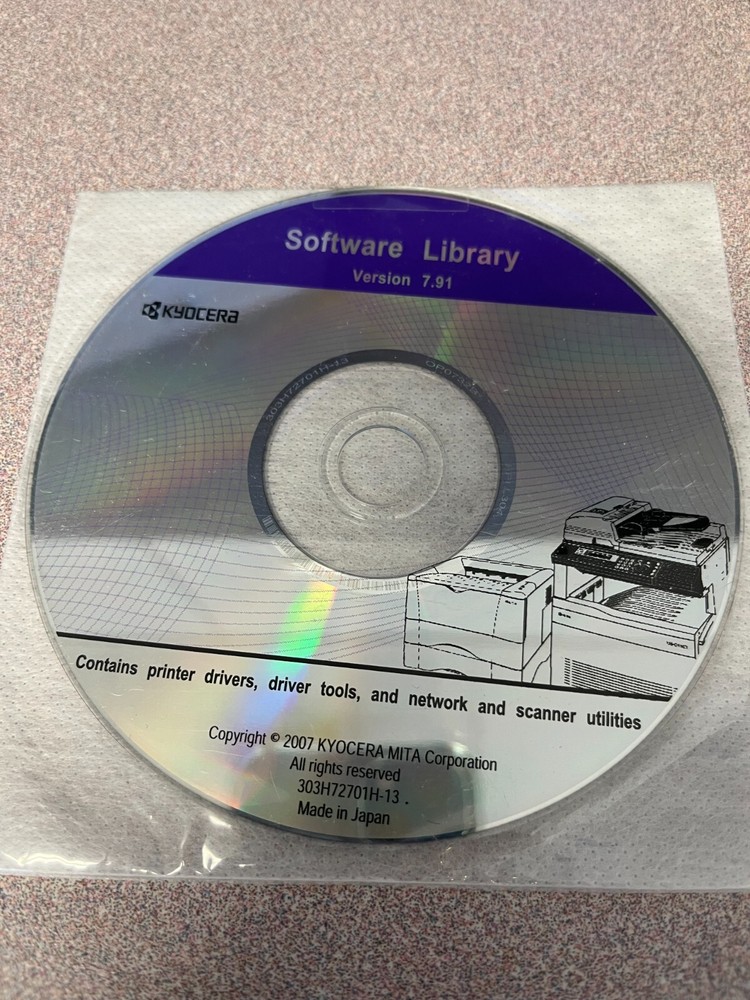 Kyocera Software Library Printer Driver, Driver Tool, Network/ Scanner Utilities