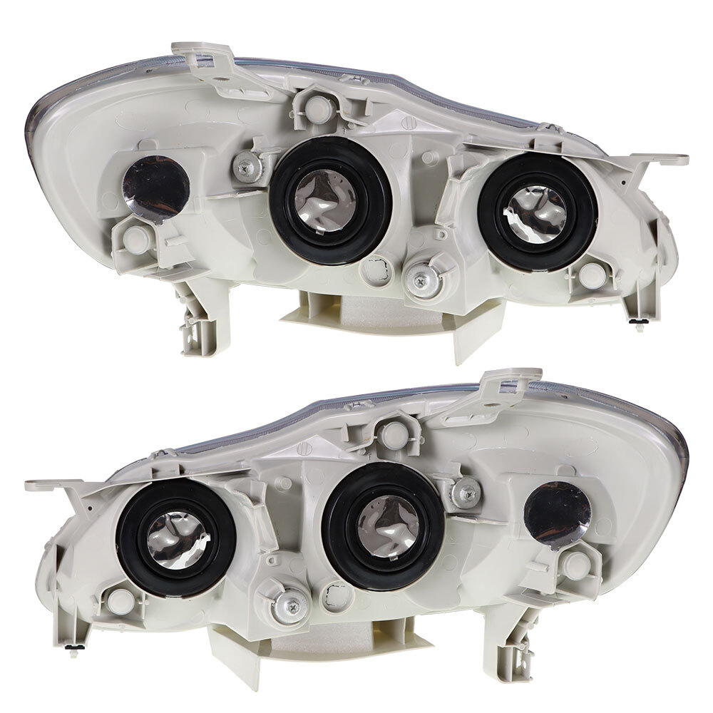 For Toyota Corolla 2003-2008 Halogen Headlights Assembly Left&Right Side Chrome
