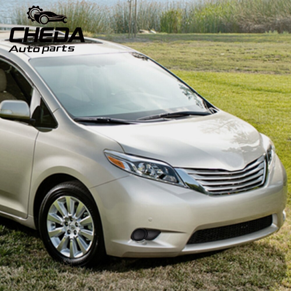 1Pair Fog Light Covers Driver & Passenger Side Fit For 2011-17 Toyota Sienna