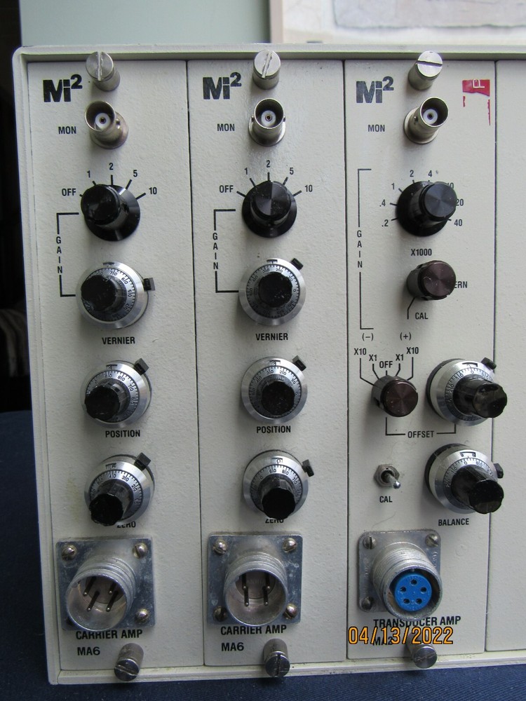 Modular Instruments MI2 M200 Mainframe with Plug-Ins MA6 Carrier amp (3) & MA2