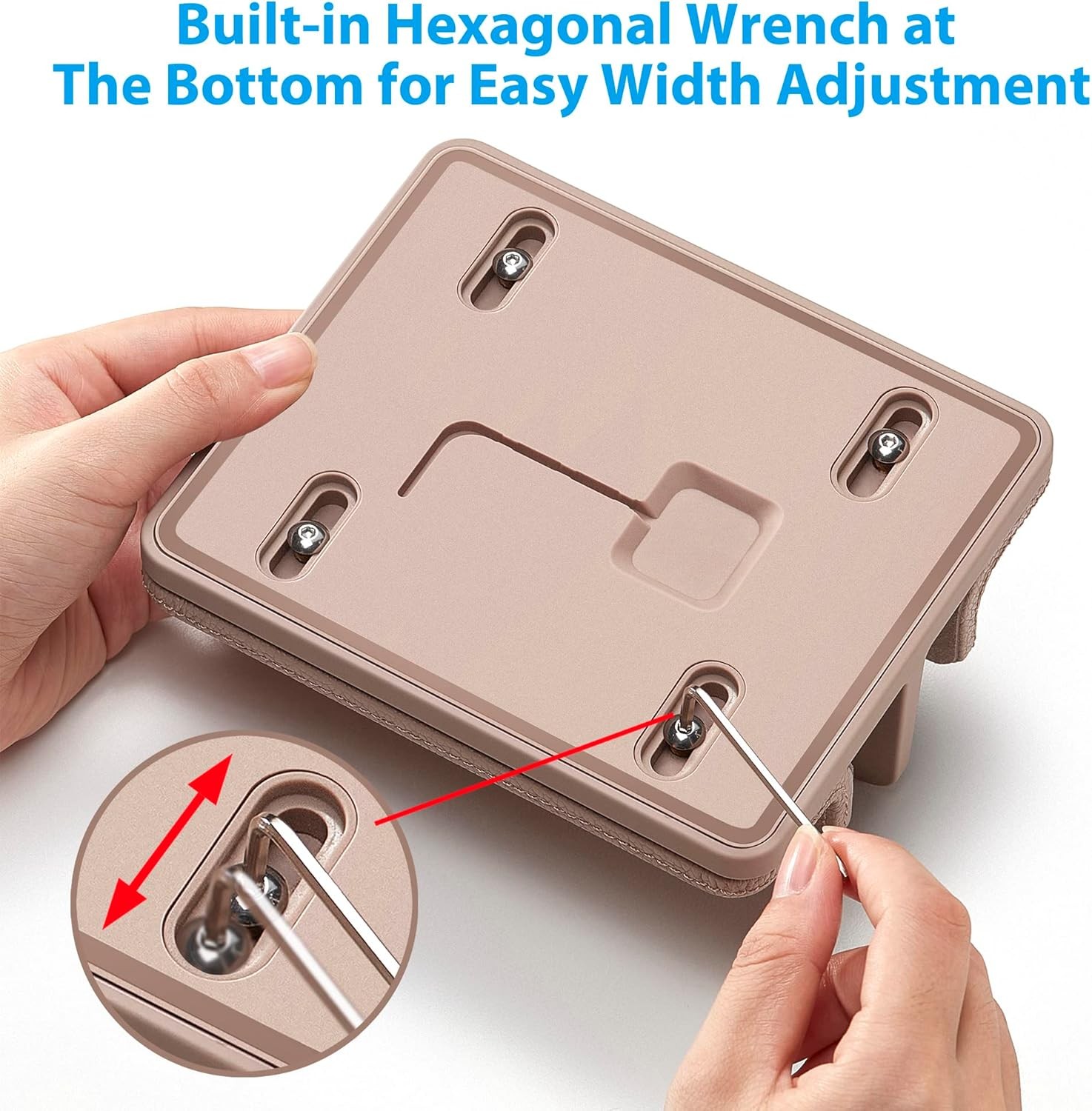 Leather Vertical Laptop Stand,Dual Laptop Holder Stand,Laptop Organizer with Adj