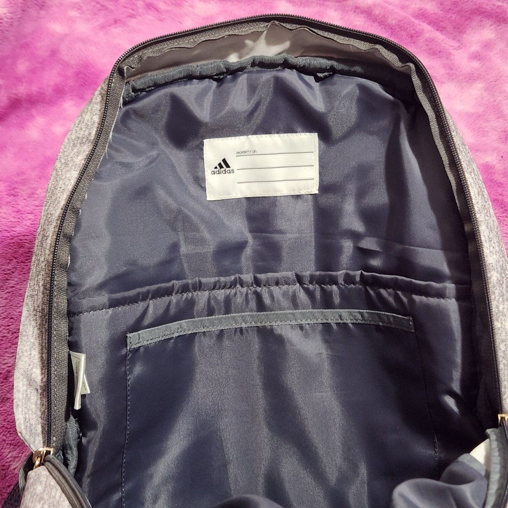 Adidas Loadspring Backpack Gray Black 100% Recycled Polyester Laptop Bookbag