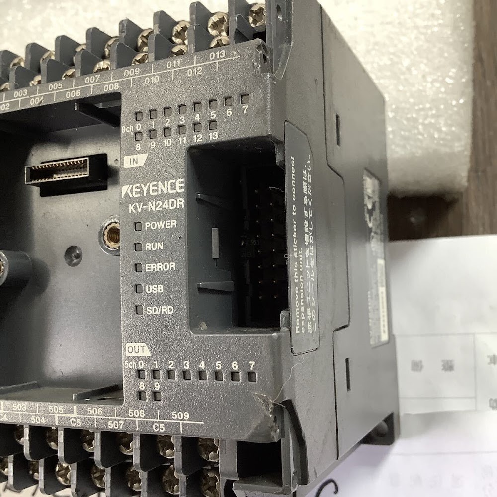 KEYENCE KV-N24DR PLC Main Unit Controller Power On Tested USED