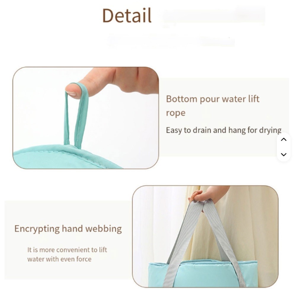 1-Set Collapsible Bucket — Portable Folding Camp Wash Basin for Camping, Hiking