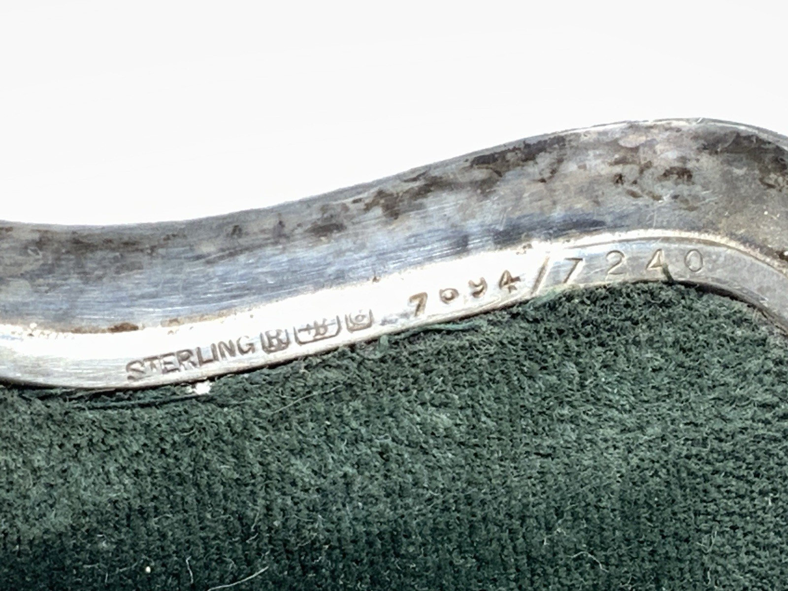 Blackinton Sterling Silver Vintage Deco Monogrammed Eyeglasses Case - 65.7g