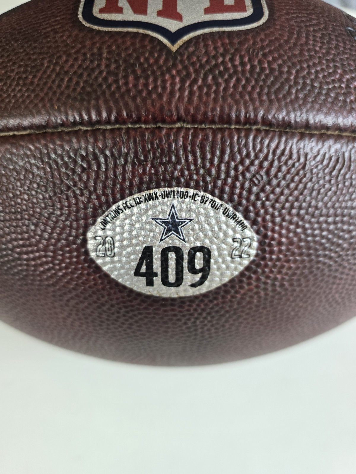 2022 Dallas Cowboys Game Ball #409 Wilson The Duke NFL Football - Game Prepped