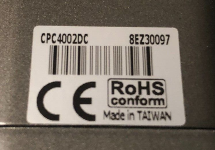 RoHS Conform Digital CCD Security Camera NOS in Box Model CPC4002DC Untested