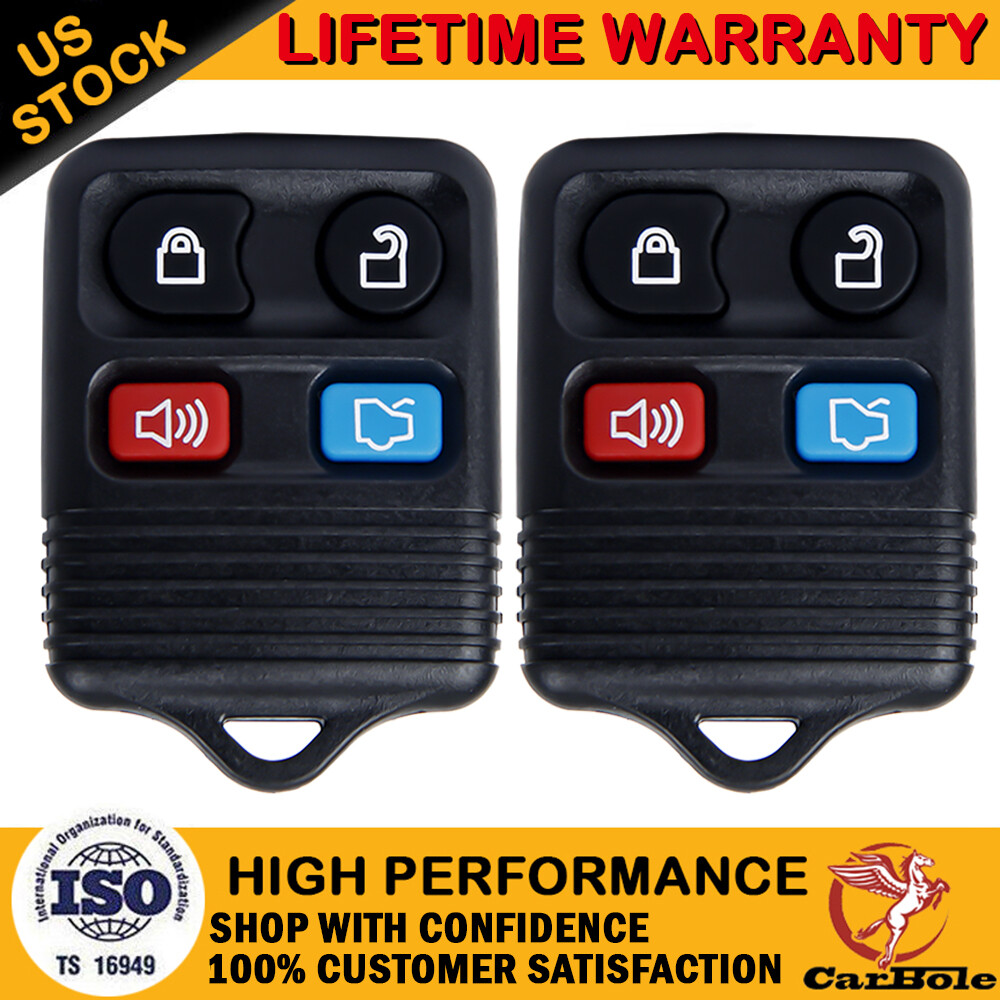 For Ford Replacement Alarm Remote Keyless Entry Control Key FOB Clicker 4 Button
