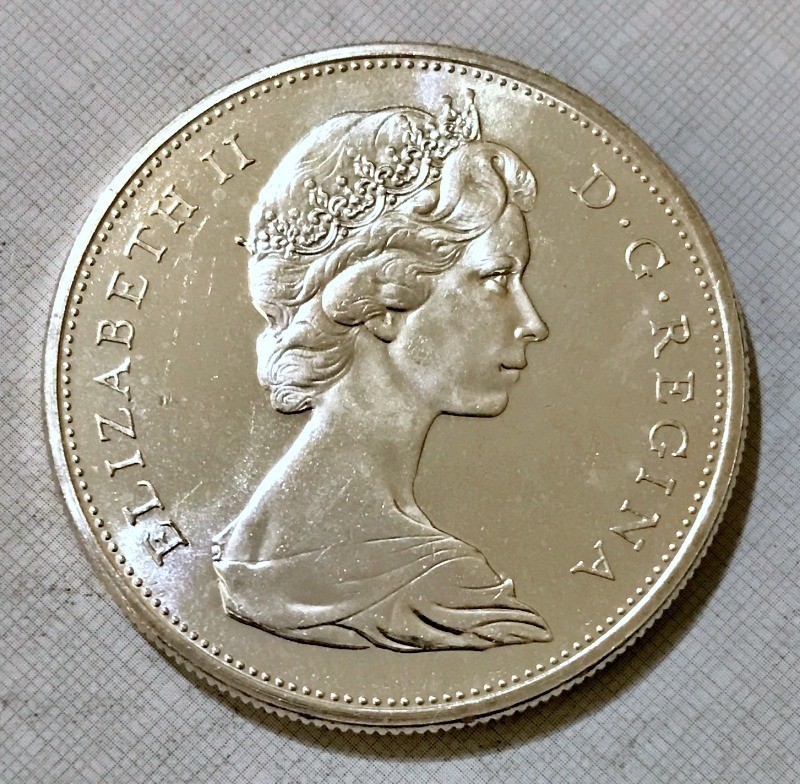 1965 Canada Silver Dollar BU/Prooflike