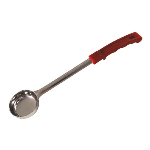 Winco FPS2 2 oz Red Solid Portion Spoon