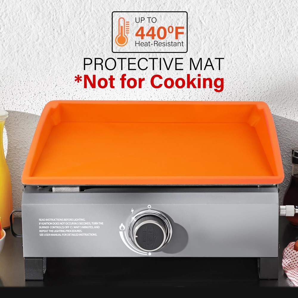 Silicone Griddle Mat for Blackstone, 28 inch Full Coverage Silicone Griddle C...