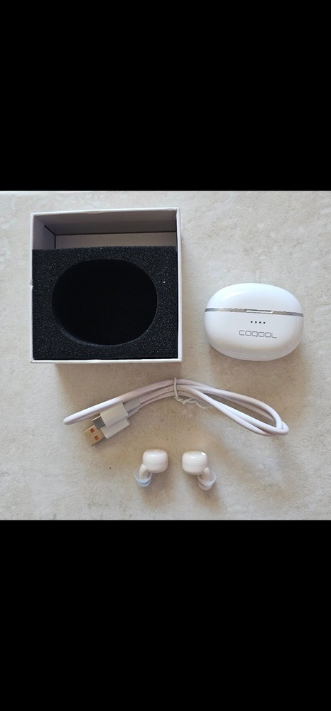 COQOOL in-ear Digital Hearing Amplifiers Devices w/charging Case Open Box
