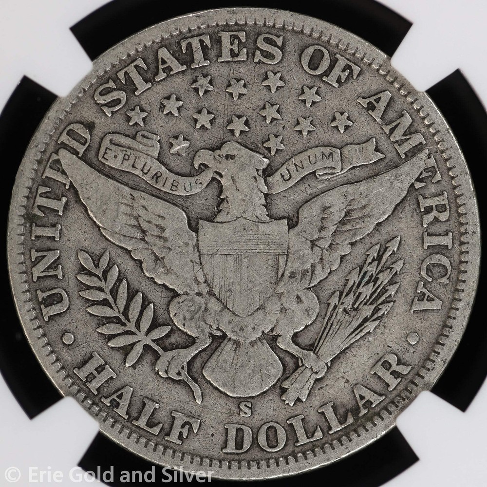 1908-S 50C Barber Half Dollar NGC VG 10
