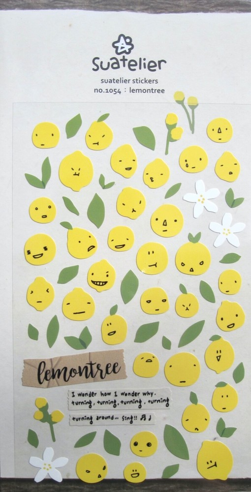 Suatelier Lemon Tree Sticker Sheet~KAWAII!!