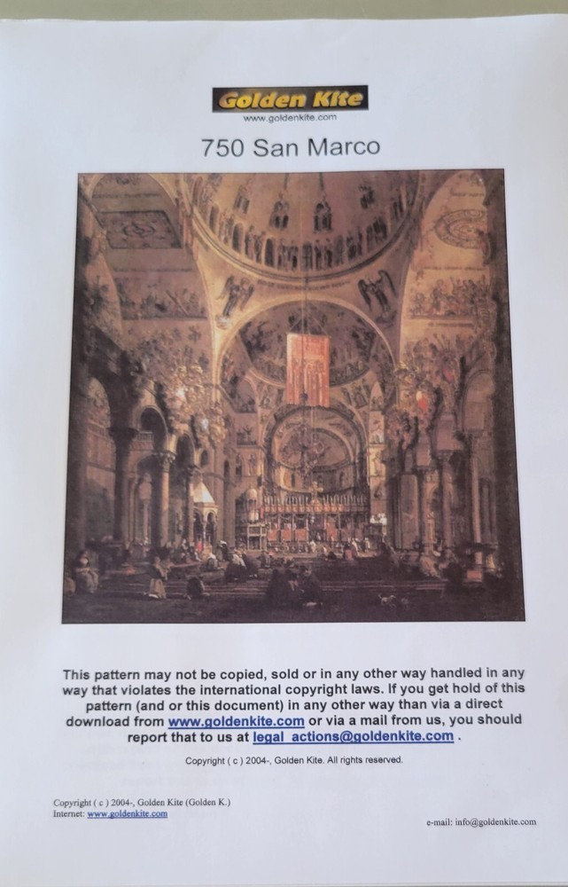 "San Marco" - Cross Stitch Pattern