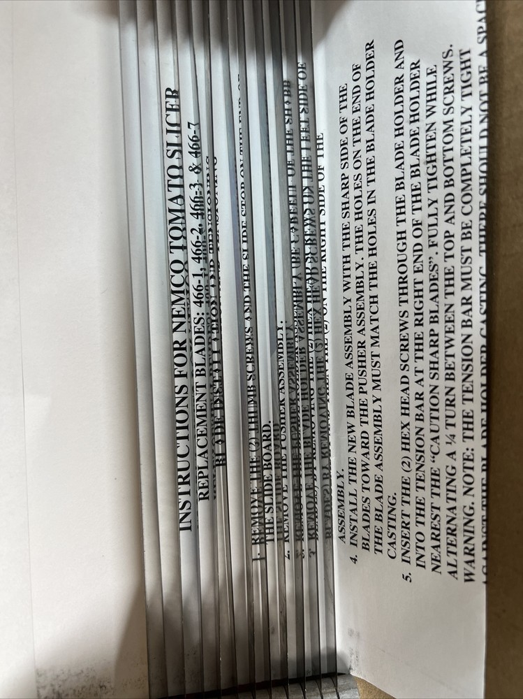 NEMCO 466-1 Blade Assembly Kit 3/16