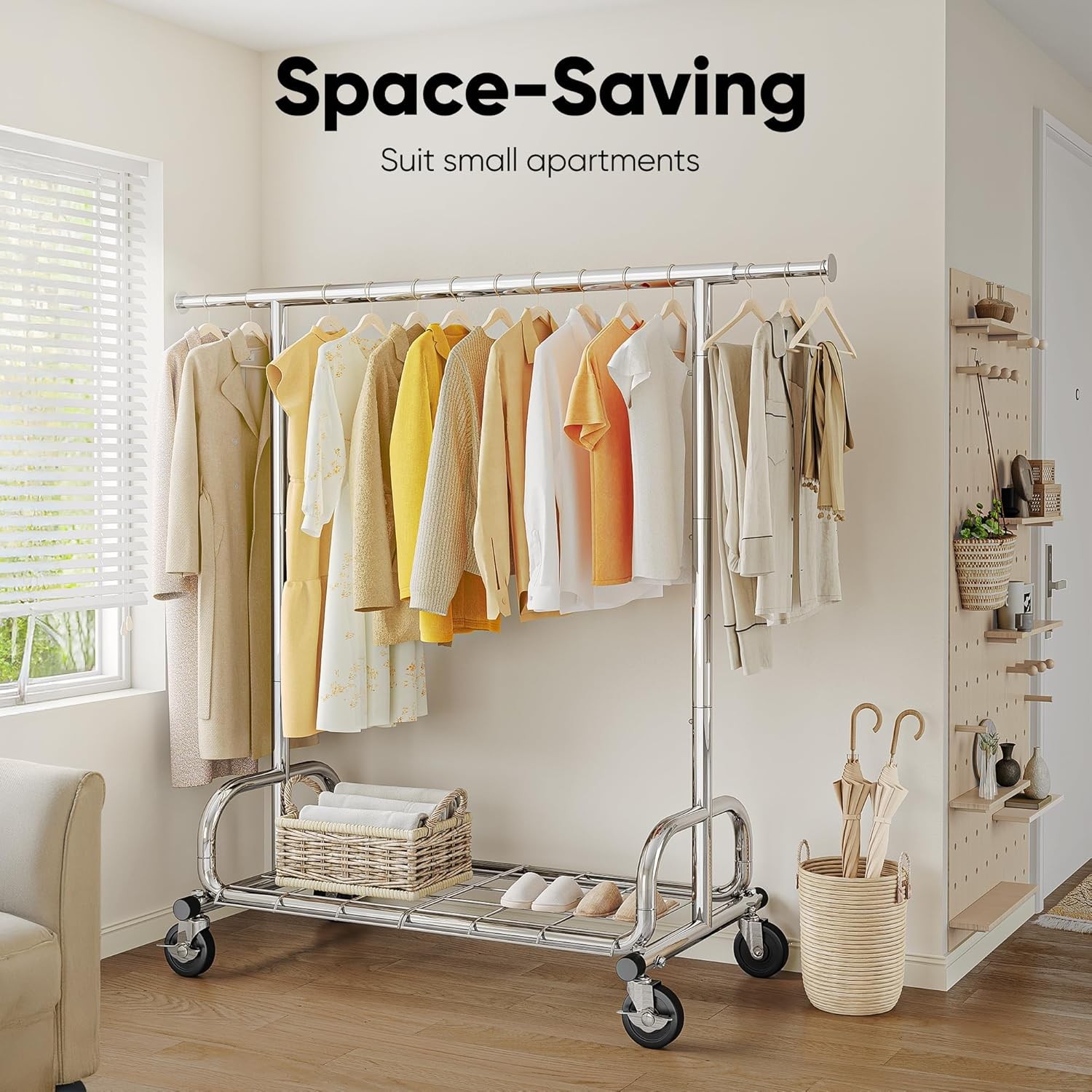 HOKEEPER Clothes Rack Clothing Racks for Hanging Clothes, Portable Clothes Rack