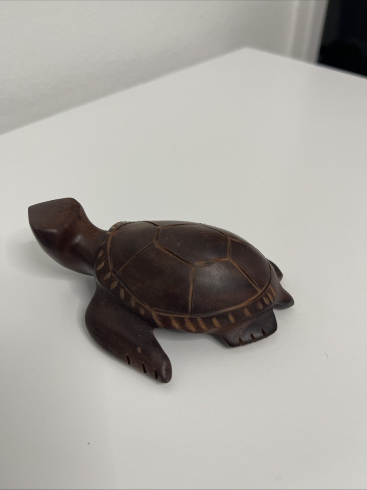 Hand Carved Turtle 4” Inches