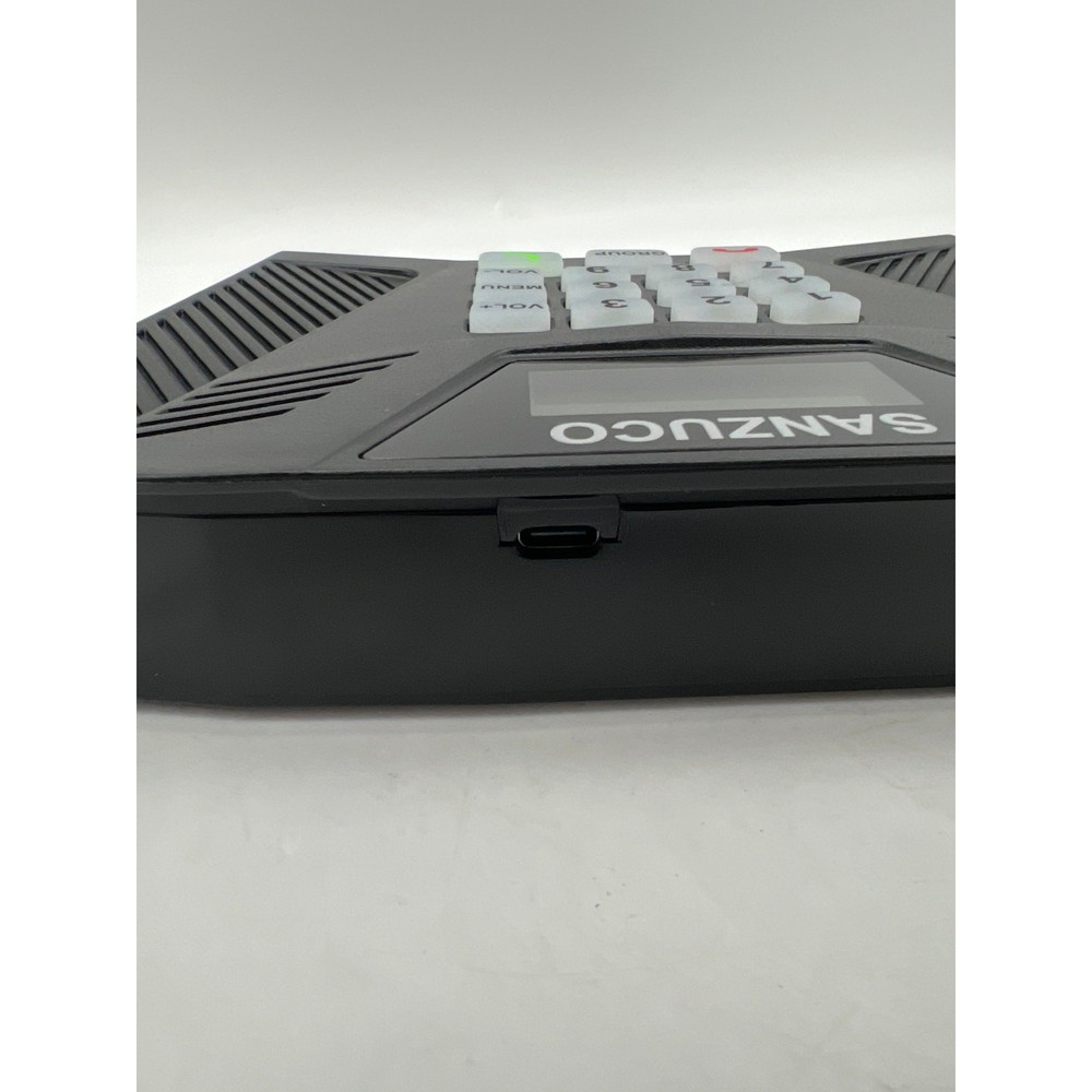 SANZUCO Wireless Intercom System - 5300ft Range, 9 Channels (6-Pack, Black)